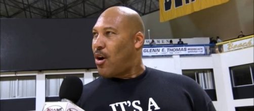 Lavar Ball being interviewed at his son's game – The Georgetown Voice - georgetownvoice.com