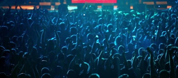 Audience Dance At Rave Party, View Fro Audience Dance At Rave Party, View Fro