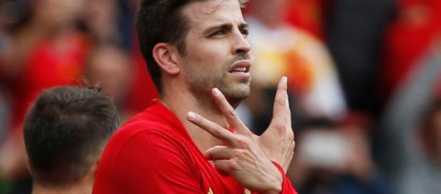 Gerard Piqué en la Eurocopa de Francia Gerard Piqué en la Eurocopa de Francia