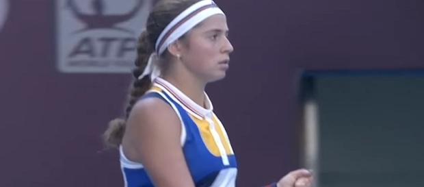 Jelena Ostapenko at 2017 China Open in Beijing (via WTA official channel/YouTube) Jelena Ostapenko at 2017 China Open in Beijing (via WTA official channel/YouTube)