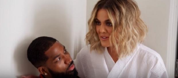 Khloe Kardashian and Tristan Thompson. (Image via E!/YouTube screengrab) Khloe Kardashian and Tristan Thompson. (Image via E!/YouTube screengrab)