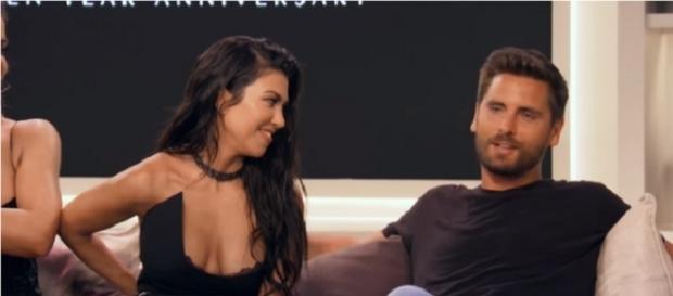 Kourtney Kardashian and Scott Disick. (Image via YouTube screen cap /E!) Kourtney Kardashian and Scott Disick. (Image via YouTube screen cap /E!)