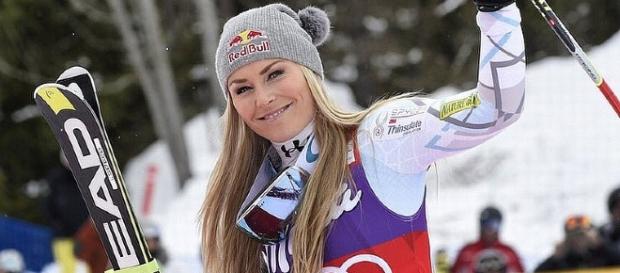 Lindsey Vonn sfida gli uomini in discesa Lindsey Vonn sfida gli uomini in discesa