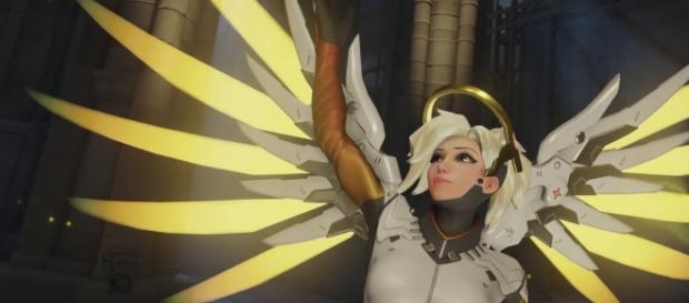 'Overwatch' hero Mercy. (image source: Konshu/YouTube) 'Overwatch' hero Mercy. (image source: Konshu/YouTube)