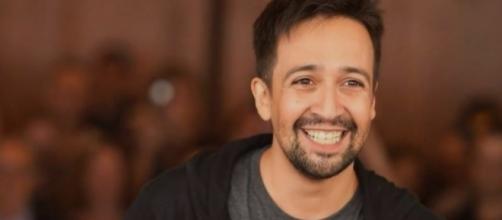 Lin-Manuel Miranda flexes his star power in bringing together artists to sing with him for Puerto Rico.[Image Credit: 24h News/YouTube]