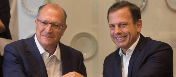 João Doria e Geraldo Alckmin, líderes do PSDB João Doria e Geraldo Alckmin, líderes do PSDB