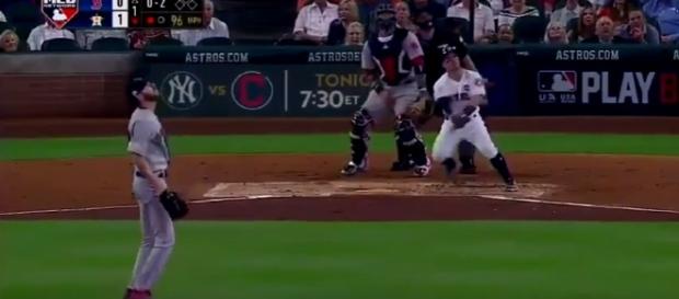 Jose Altuve hits a home run off Chris Sale -- Youtube screen capture / MLB Jose Altuve hits a home run off Chris Sale -- Youtube screen capture / MLB