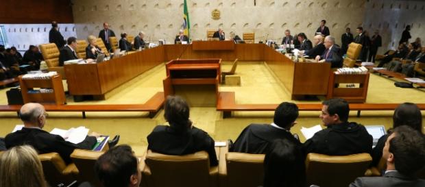 Supremo Tribunal Federal em dia de julgamento Supremo Tribunal Federal em dia de julgamento
