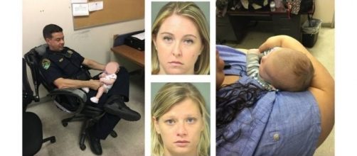 2 Florida mothers snorted heroin, one overdosed, with infants in the back of the SUV [Image: Courtesy Boynton Beach Police Department]