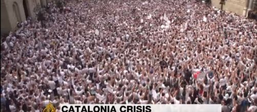 Catalonia vote: Thousands rally for unity in Madrid, Barcelona Image - Al Jazeera | YouTube