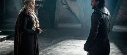 Daenerys e Jon Snow del Trono di Spade