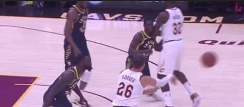 The Indiana Pacers picked up a six-point win over the Cavs on Friday night. [Image Credit: NBA/YouTube]