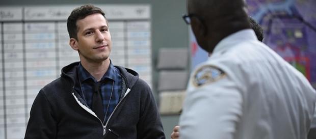 Andy Samberg plays Det. Jake Peralta on the Golden Globe Award-winning "Brooklyn Nine-Nine." (FOX/SpoilerTV) Andy Samberg plays Det. Jake Peralta on the Golden Globe Award-winning "Brooklyn Nine-Nine." (FOX/SpoilerTV)
