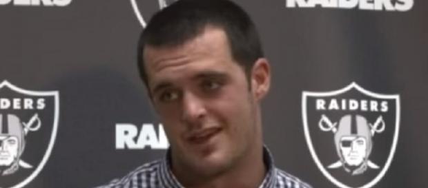 Derek Carr might try to convince his coaches to start him against the Ravens -- NFL Interviews via YouTube Derek Carr might try to convince his coaches to start him against the Ravens -- NFL Interviews via YouTube