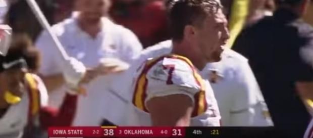 Iowa State upset Oklahoma in Big 12 play. -- Youtube screen capture / Big 12 Network Iowa State upset Oklahoma in Big 12 play. -- Youtube screen capture / Big 12 Network
