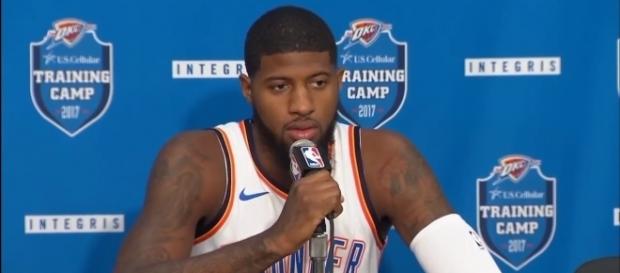 Paul George led the Thunder versus the Pelicans with 25 points -- ESPN via YouTube Paul George led the Thunder versus the Pelicans with 25 points -- ESPN via YouTube