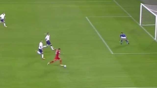 L'azione del pareggio della Macedonia