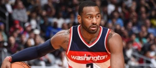John Wall and the Wizards host the Cleveland Cavs in Sunday's preseason action. [Image via NBA/YouTube]