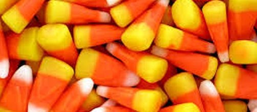 Candy corn is a popular Halloween candy [Image: commons.wikimedia.org]