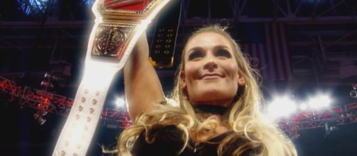 Natalya defends the WWE 'SmackDown' Women's Championship against Charlotte at Sunday's WWE 'Hell in a Cell' PPV. [Image via WWE/Youtube]