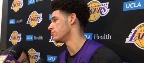 Rookie guard Lonzo Ball with the Los Angeles Lakers -- Youtube screen capture / ESPN