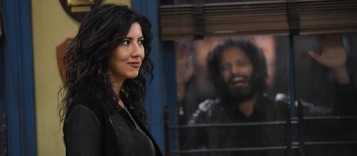 Stephanie Beatriz's Rosa Diaz and Jason Mantzoukas' Adrian Pimento reunite next week on "Brooklyn Nine-Nine." (Brooklyn Nine-Nine/YouTube)