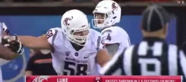 WSU quarterback Luke Falk is in the discussion for the Heisman Trophy now. -- YouTube screen capture / FOX WSU quarterback Luke Falk is in the discussion for the Heisman Trophy now. -- YouTube screen capture / FOX