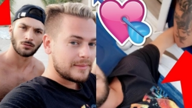 Jeremstar, et son petit ami, Lorenzo.