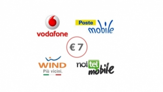 Offerte Vodafone, Wind, Noitel, Postemobile a 7 euro - ottobre 2017
