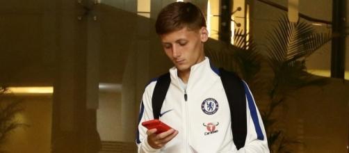 Chelsea youngster Kyle Scott earlier on this season
