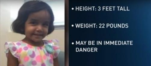 Sherin Matthews, missing in Richardson, TX. (Image from KCENTV/YouTube)