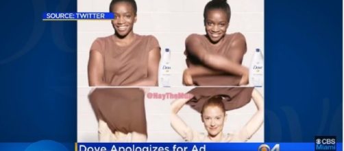 Dove apologizes for racist advertisement. CBS Miami/Youtube screen cap
