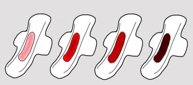 Alterações na cor do sangue menstrual podem indicar um problema Alterações na cor do sangue menstrual podem indicar um problema