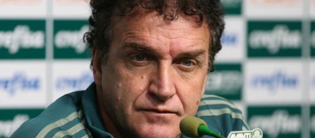 Cuca, técnico do Palmeiras, concede coletiva. Cuca, técnico do Palmeiras, concede coletiva.