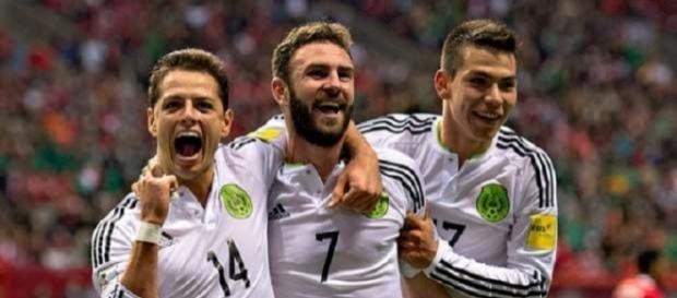 Javier Hernández, Miguel Layún e Hirving Lozano Javier Hernández, Miguel Layún e Hirving Lozano