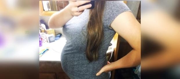 Joy-Anna Duggar shares a picture of her baby bump. Image: Duggar Family : Breaking News/YouTube Joy-Anna Duggar shares a picture of her baby bump. Image: Duggar Family : Breaking News/YouTube