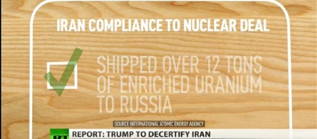 Will Trump scrap Iran nuclear deal? Image - RT America | YouTube Will Trump scrap Iran nuclear deal? Image - RT America | YouTube