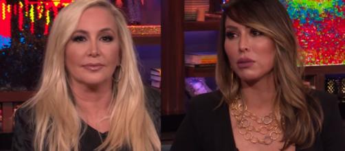 Shannon Beador and Kelly Dodd's marital issues revealed in 'RHOC' season finale. [Image via Watch What Happens Live/YouTube]