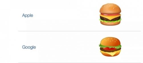 Emoji hamburger e birra sbagliati da Google