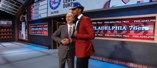 The Philadelphia 76ers selected Jahlil Okafor with the No. 3 pick in the 2015 NBA Draft -- NBA via YouTube