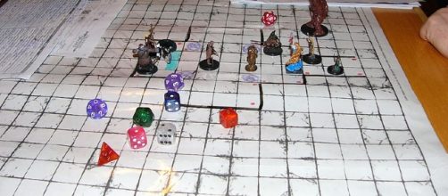 The picture show the map of a Dungeons and Dragons game [image source:Moroboshi / Wikimedia Commons]