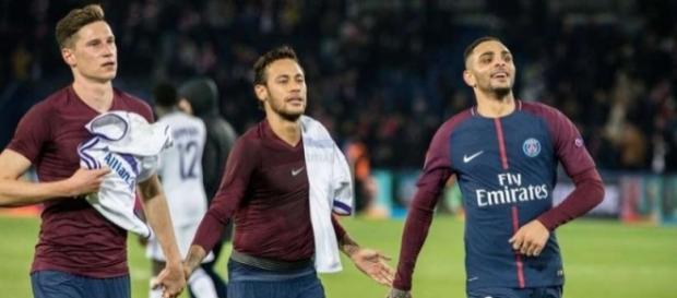 Layin Kurzawa a notamment inscrit un triplé historique (MaxPPP). Layin Kurzawa a notamment inscrit un triplé historique (MaxPPP).