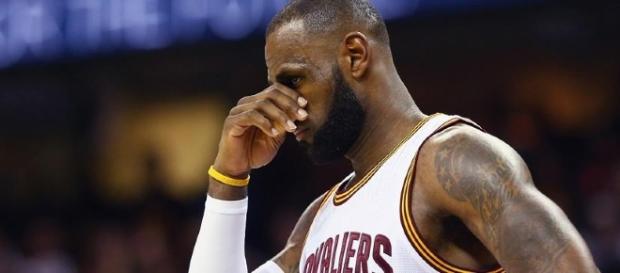 LeBron James was frustrated with his injury. LeBron James was frustrated with his injury.