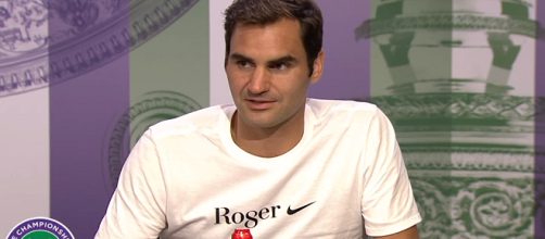 Roger Federer during a press conference at 2017 Wimbledon/ Photo: screenshot via Wimbledon official channel on YouTube