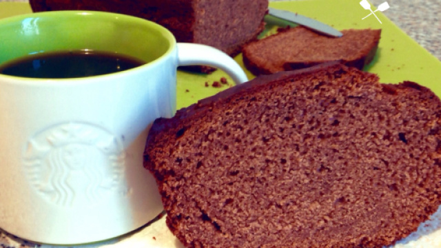 Il plumcake appena sfornato, abbinato ad un hot American coffee