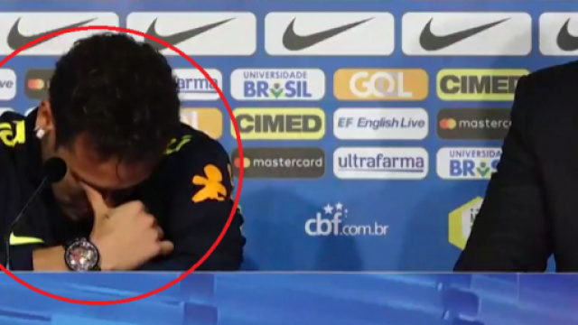 Neymar a craqué face aux questions des journalistes (DR).