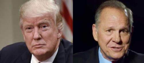 Donald Trump, Roy Moore, via Twitter