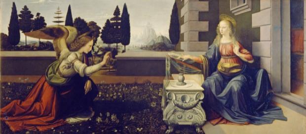 A pintura ''A Anunciação'' de Leonardo Da Vinci (Foto: Reprodução/Pixabay) A pintura ''A Anunciação'' de Leonardo Da Vinci (Foto: Reprodução/Pixabay)
