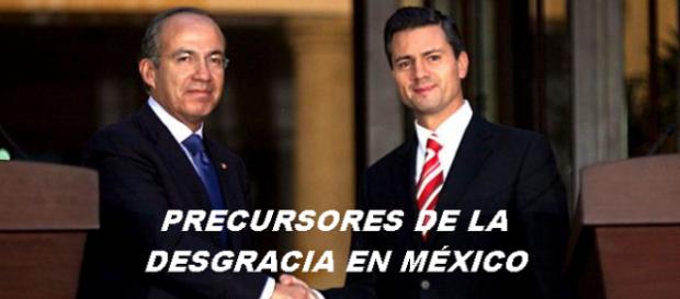 Calderón y Peña Nieto dejan a México en desgracia en sólo dos sexenios. Calderón y Peña Nieto dejan a México en desgracia en sólo dos sexenios.
