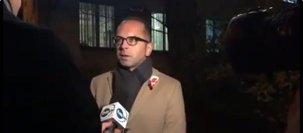 Michał Szczerba podczas wypowiedzi dla TVN24 (screen Twitter). Michał Szczerba podczas wypowiedzi dla TVN24 (screen Twitter).